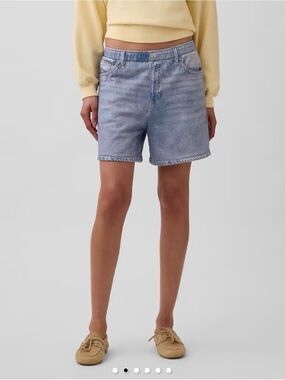 GAP Light Blue Sweatpant Denim Shorts Size Medium Tall